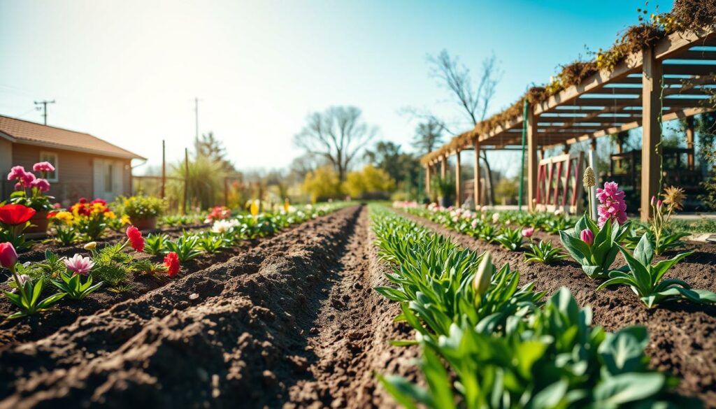 Gartengestaltung im Frühling