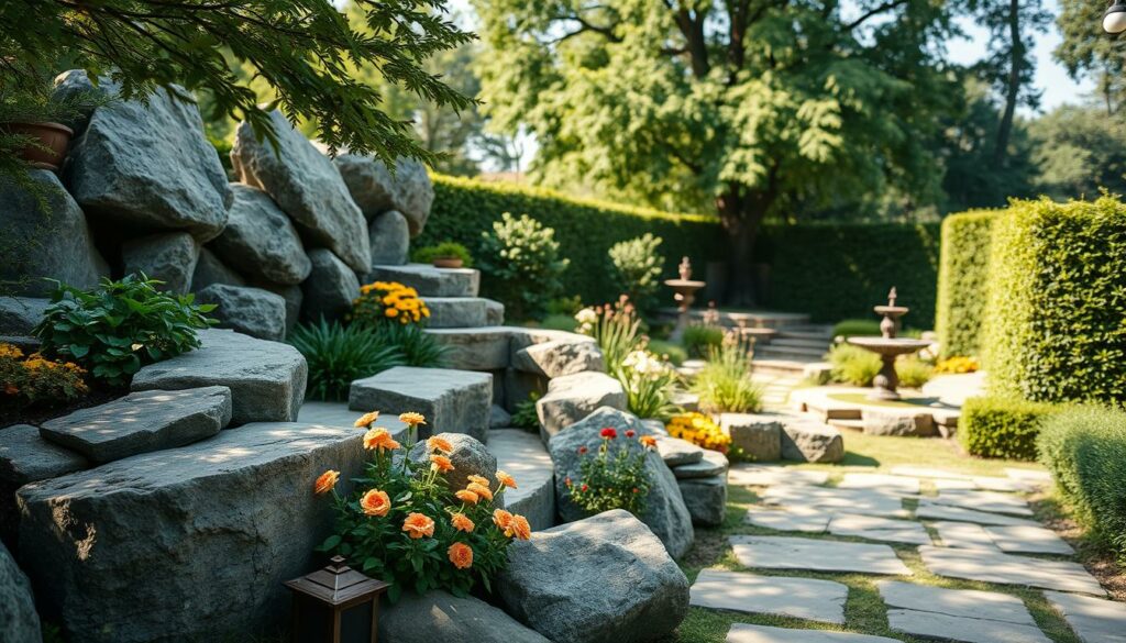 Gartengestaltung mit Naturstein