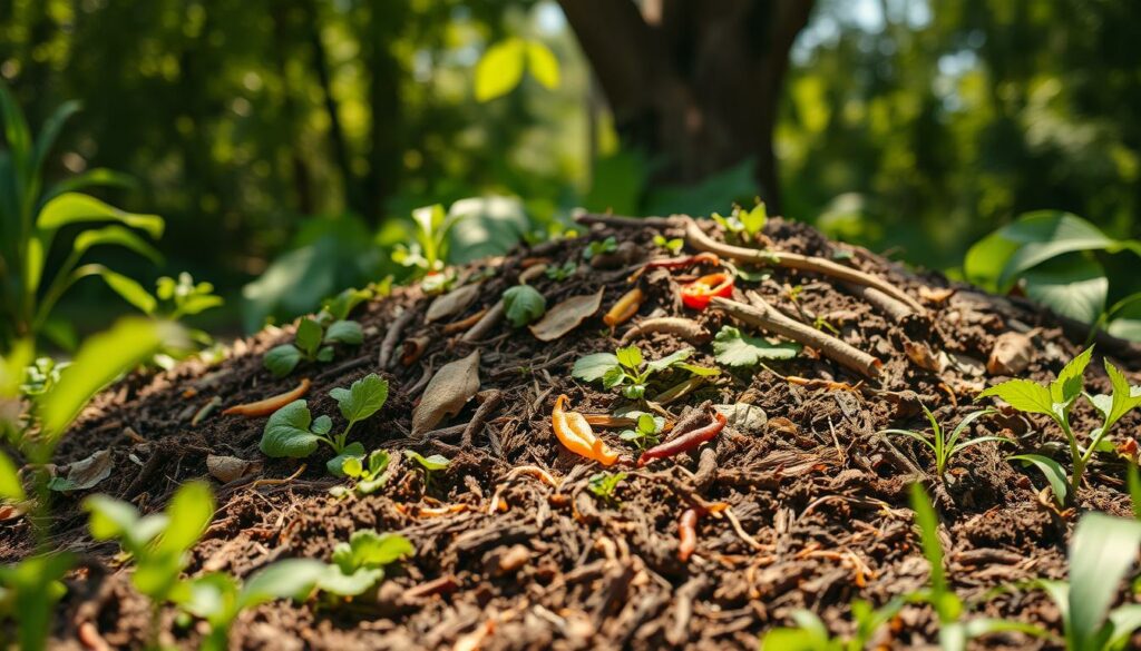 Kompostierung im Garten